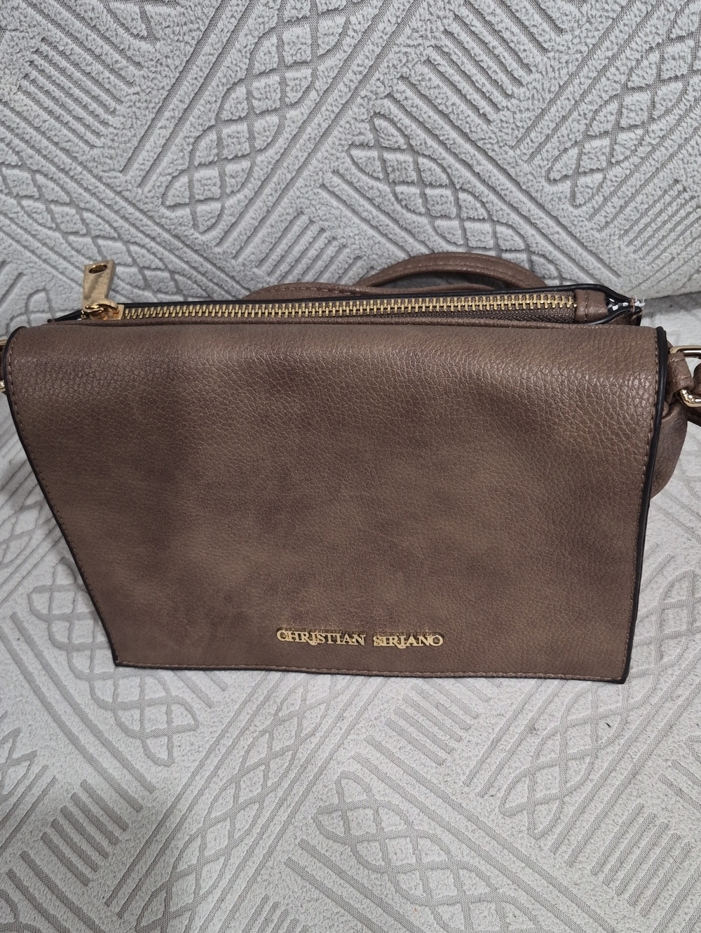 Christian Siriano for Payless Taupe Crossbody Flap Bag